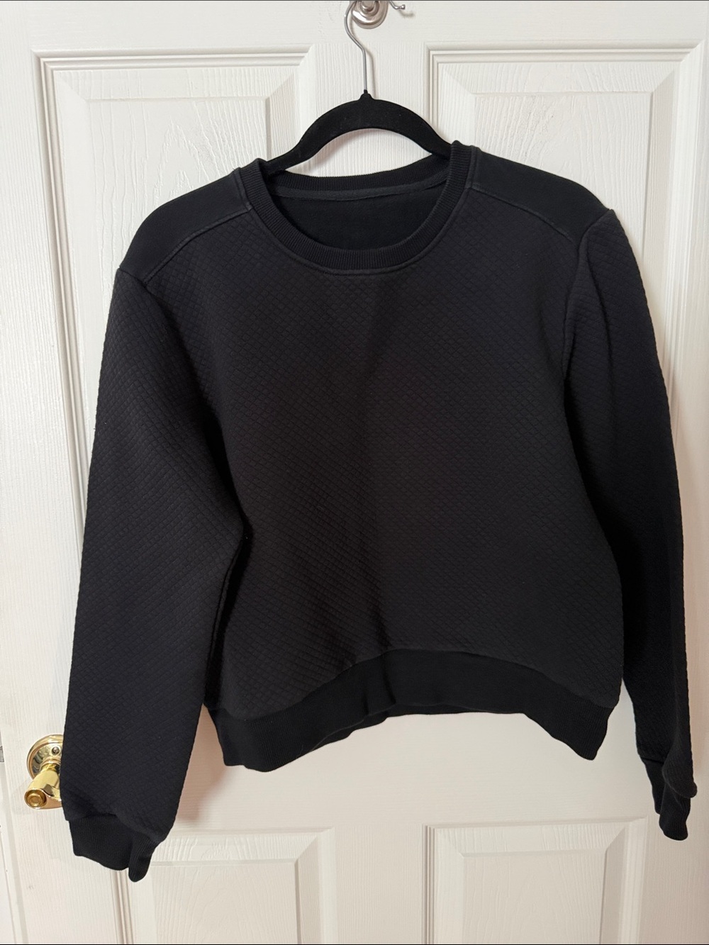 born primitive Black Textured Crewneck Sweater small